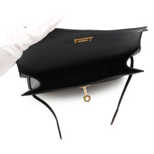 Load image into Gallery viewer, HERMES PochetteKelly Black Swift Leather
