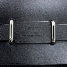 Load image into Gallery viewer, HERMES Herbag zip Black Toile H Vache Hunter Leather Size Mini
