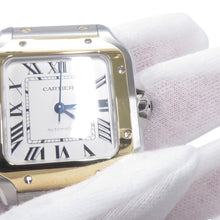 将图像加载到图库查看器中，CARTIER Santos de Cartier MM W35.1mm Stainless Steel K18YG Opaline DialW2SA0016
