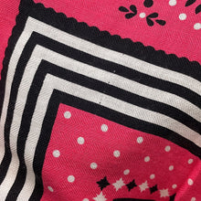 Load image into Gallery viewer, HERMES Giant Square Couvertures et tenues de Jour Size 140 Rose Bonbon/Black Cashmere Silk
