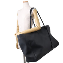 Load image into Gallery viewer, BALENCIAGA Subway Tote Trench Bag Gray826538 Leather
