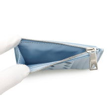 将图像加载到图库查看器中，Bottega Veneta Fragment Card Case Light Blue Leather
