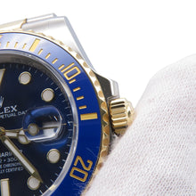 将图像加载到图库查看器中，ROLEX Submariner Date W41mm Stainless Steel K18YG Blue Dial126613LB
