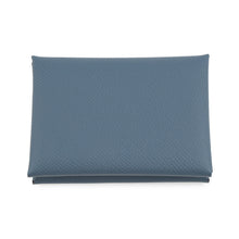 Load image into Gallery viewer, HERMES Calvi Duo Blue Tempete Epsom
