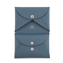 Load image into Gallery viewer, HERMES Calvi Duo Blue Tempete Epsom
