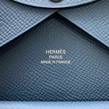 Load image into Gallery viewer, HERMES Calvi Duo Blue Tempete Epsom
