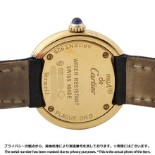 将图像加载到图库查看器中，CARTIER Mast Trinity W27mm SV925 Leather Silver DialW1010644
