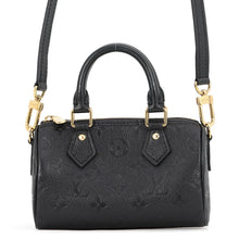 将图像加载到图库查看器中，LOUIS VUITTON Nano Speedy NoirM82450 Monogram Empreinte Leather
