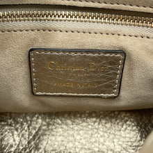 将图像加载到图库查看器中，Dior Lady Dior 2way Bag Gold Leather Size Mini
