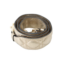 将图像加载到图库查看器中，Dior Lady Dior 2way Bag Gold Leather Size Mini
