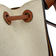 将图像加载到图库查看器中，LOEWE Balloon Shoulder Small Beige/BrownA710C31X02 Canvas Leather
