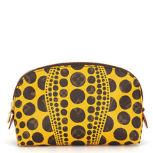 将图像加载到图库查看器中，LOUIS VUITTON LVxYK Pochette Cosmetic Yayoi Kusama JauneM47346 Monogram Pumpkin Dot
