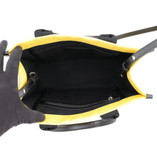 将图像加载到图库查看器中，BALENCIAGA HardWear Small 2WAY Tote Bag Yellow/Black671402 Canvas Leather
