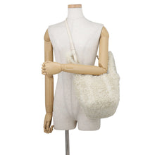 Load image into Gallery viewer, BALENCIAGA Everyday 2WAY Bag Ivory672793 Fur Leather
