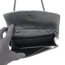 Load image into Gallery viewer, BALENCIAGA Monaco Chain Wallet Black/White561507 Leather
