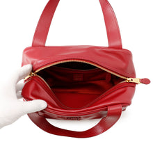 将图像加载到图库查看器中，MIUMIU Handbag Bowling Red5BB182 Leather
