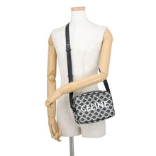 Load image into Gallery viewer, CELINE Triomphe Messenger Medium Black/White194502 PVC Leather
