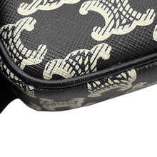 Load image into Gallery viewer, CELINE Triomphe Messenger Medium Black/White194502 PVC Leather

