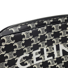 Load image into Gallery viewer, CELINE Triomphe Messenger Medium Black/White194502 PVC Leather
