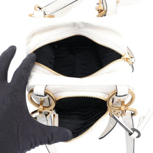 Load image into Gallery viewer, PRADA Dangle Top Handle White1BB137 Leather Size Mini
