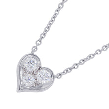 将图像加载到图库查看器中，TIFFANY&amp;Co. Sentimental Heart Necklace Size Mini Pt950
