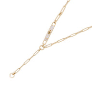 HERMES Kelly Chaine Lariat Necklace Size STH218272B 00ST 18K Yellow Gold