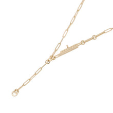 Load image into Gallery viewer, HERMES Kelly Chaine Lariat Necklace Size STH218272B 00ST 18K Yellow Gold
