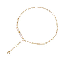 Load image into Gallery viewer, HERMES Kelly Chaine Lariat Necklace Size STH218272B 00ST 18K Yellow Gold
