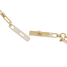 Load image into Gallery viewer, HERMES Kelly Chaine Lariat Necklace Size STH218272B 00ST 18K Yellow Gold
