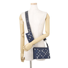Load image into Gallery viewer, LOUIS VUITTON Gaston Wearable Wallet Navy BlueM28818 Monogram Shadow

