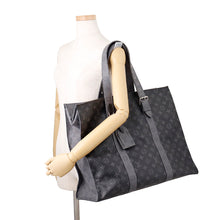 将图像加载到图库查看器中，LOUIS VUITTON Cabas zip NoirM45379 Monogram Eclipse Monogram Eclipse Reverse Size GM

