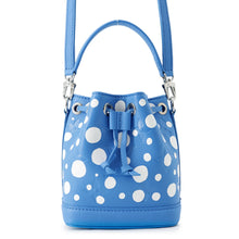 将图像加载到图库查看器中，LOUIS VUITTON LV × YK Nano Noe Blue/WhiteM81985 Monogram Empreinte Leather Infinity Dot
