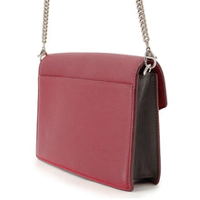 Load image into Gallery viewer, LOUIS VUITTON Pochette Lock Me Chain Lie De Vin/Etain/CrèmeM63470 Calf Leather Size BB
