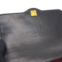 将图像加载到图库查看器中，CHANEL Matelasse ChainShoulder Bag Black Lambskin Size 25
