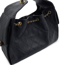 将图像加载到图库查看器中，CHANEL CHANEL25 ChainShoulder Bag BlackAS5293 Caviar Leather Size Small
