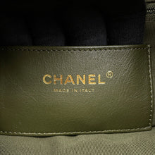 将图像加载到图库查看器中，CHANEL Drawstring Double Pocket Backpack KhakiAS4342 Leather
