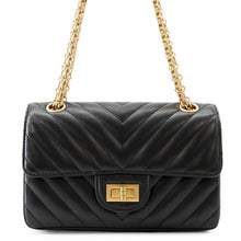 将图像加载到图库查看器中，CHANEL 2.55 ChainShoulder Bag BlackAS0874 Aged Calf Leather Size Mini
