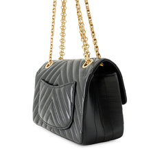 将图像加载到图库查看器中，CHANEL 2.55 ChainShoulder Bag BlackAS0874 Aged Calf Leather Size Mini
