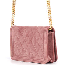 Load image into Gallery viewer, CHANEL Boy Chanel Chain Wallet Pink Velvet
