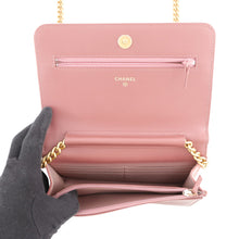 Load image into Gallery viewer, CHANEL Boy Chanel Chain Wallet Pink Velvet
