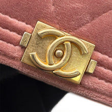 Load image into Gallery viewer, CHANEL Boy Chanel Chain Wallet Pink Velvet
