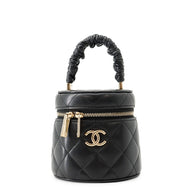 CHANEL Matelasse vanity bag BlackAP2729 Lambskin Size Mini