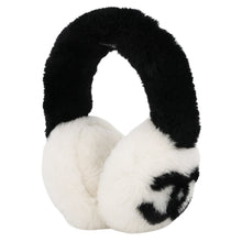 Load image into Gallery viewer, CHANEL Earmuffs CocoNeige White/BlackAAB261 Shearling
