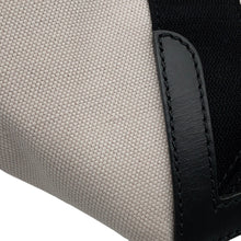 Load image into Gallery viewer, BALENCIAGA Navy Kabas Natural/Black339936 Canvas Leather
