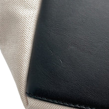 Load image into Gallery viewer, BALENCIAGA Navy Kabas Natural/Black339936 Canvas Leather
