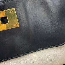 Load image into Gallery viewer, Ferragamo Gancini Tote Bag Black/Beige21H663 720393 Leather Canvas
