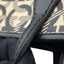 Load image into Gallery viewer, Ferragamo Gancini Tote Bag Black/Beige21H663 720393 Leather Canvas
