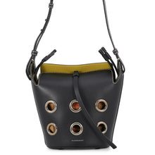 Load image into Gallery viewer, BURBERRY Nova Check Bucket Bag Shoulder Bag Black4078584 Leather
