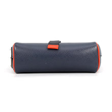 将图像加载到图库查看器中，PRADA Saffiano Leather Shoulder Bag Navy/Orange2VD019 Leather
