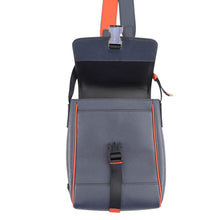 将图像加载到图库查看器中，PRADA Saffiano Leather Shoulder Bag Navy/Orange2VD019 Leather
